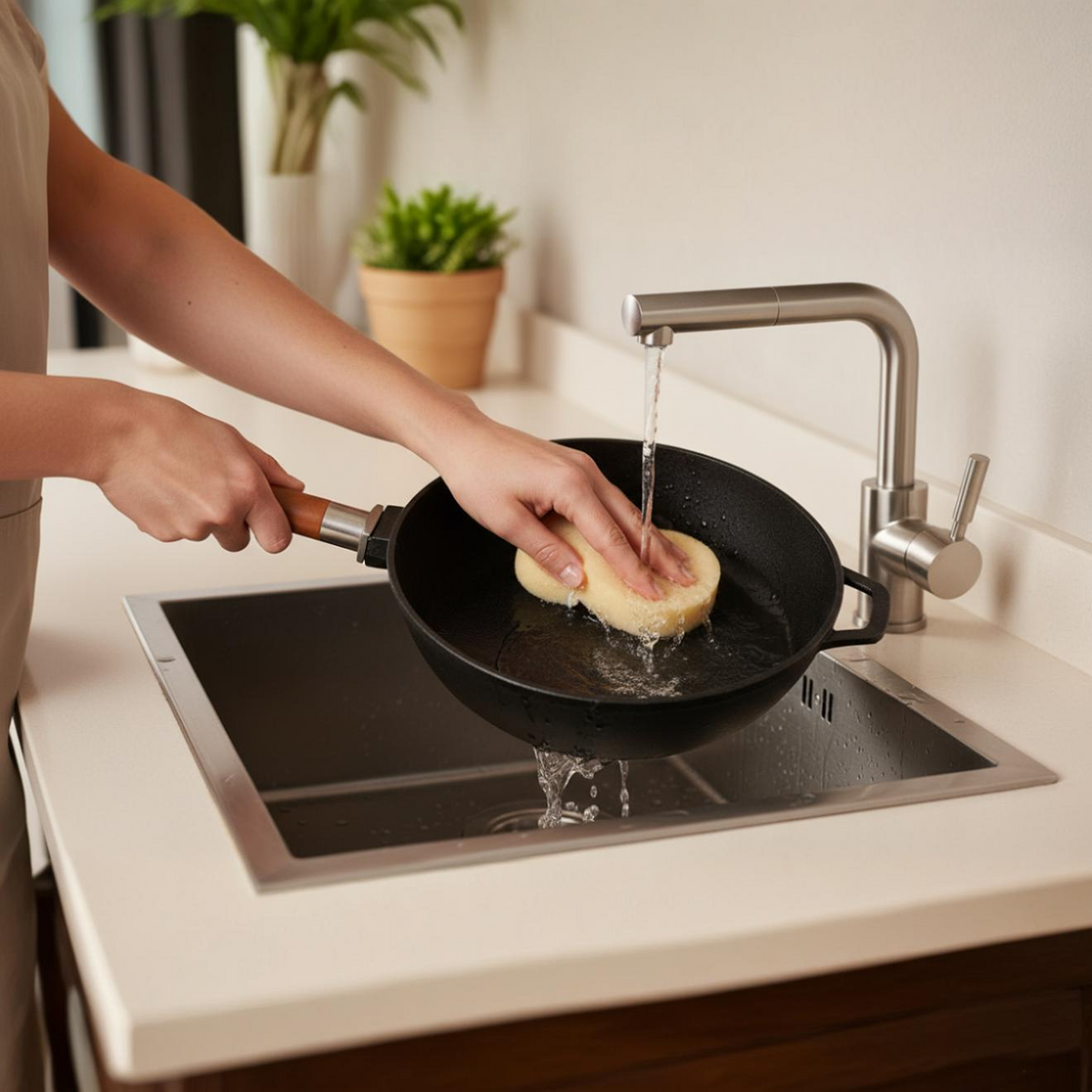 Gusseisenpfanne reinigen: Die richtige Pflege nach jedem Kochen – BIOL Ratgeber