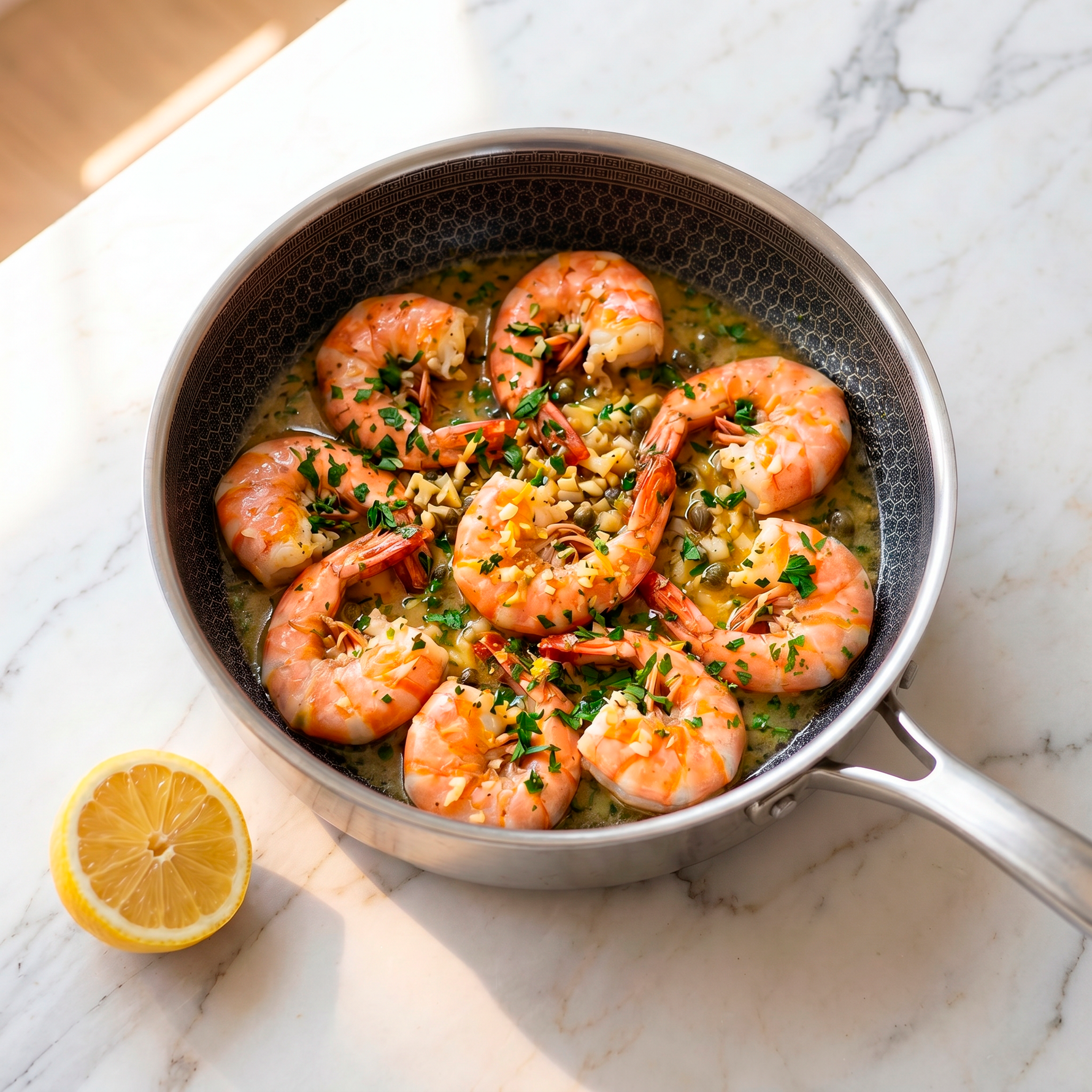 Garnelen mit Knoblauch & Zitronenbutter – Schnell & mediterran
