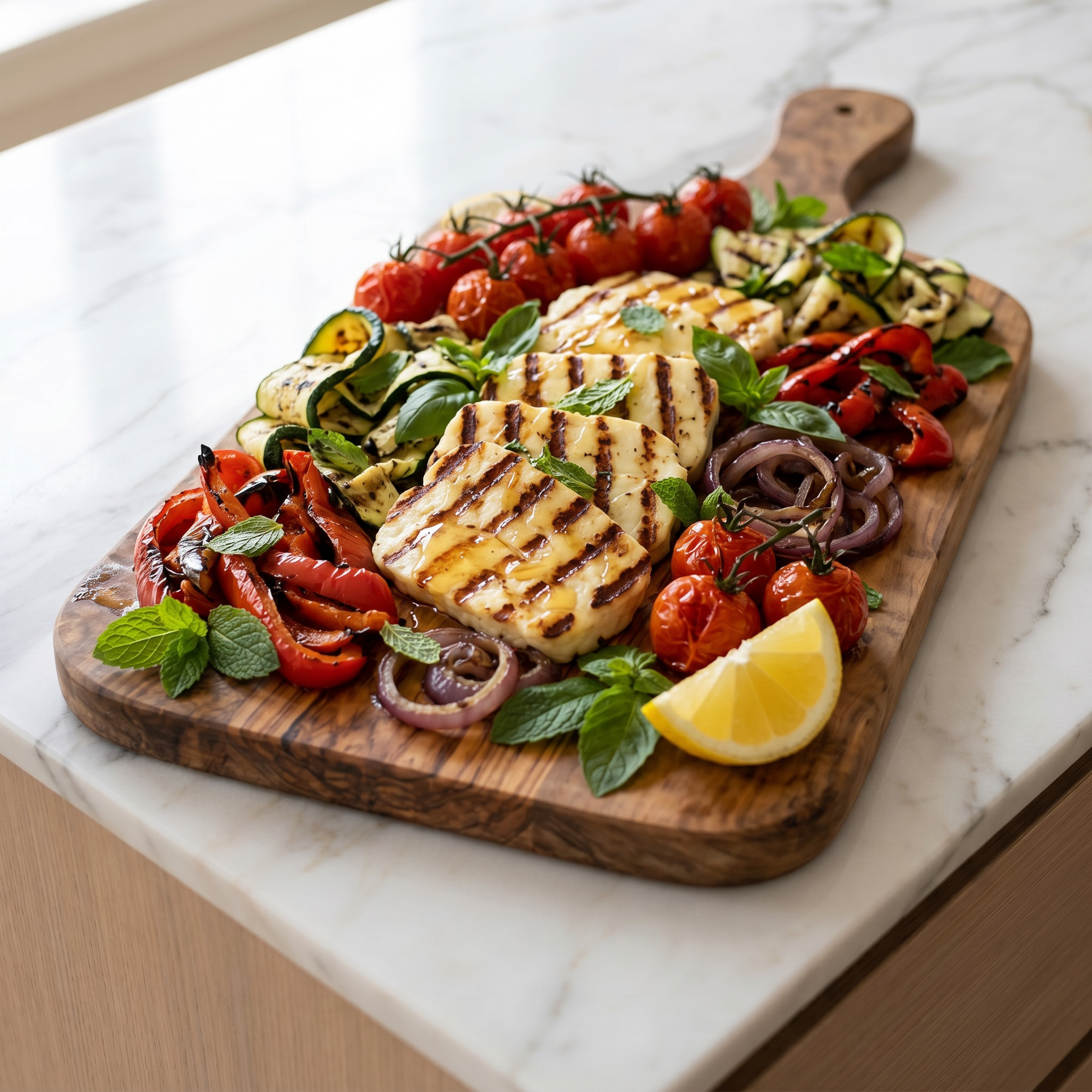 Gegrillter Halloumi mit Sommergemüse – Mediterran & vegetarisch