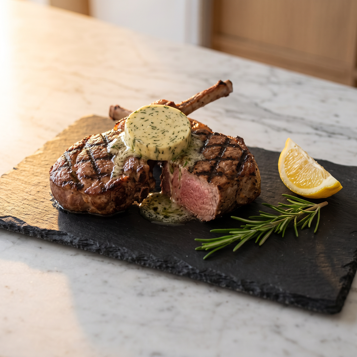 Gegrillte Lammkoteletts mit Rosmarinbutter – BIOL Rezept