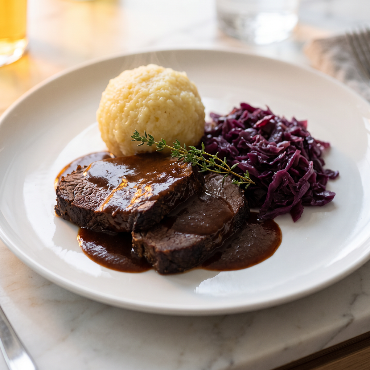 Sauerbraten mit Klößen – BIOL Rezept