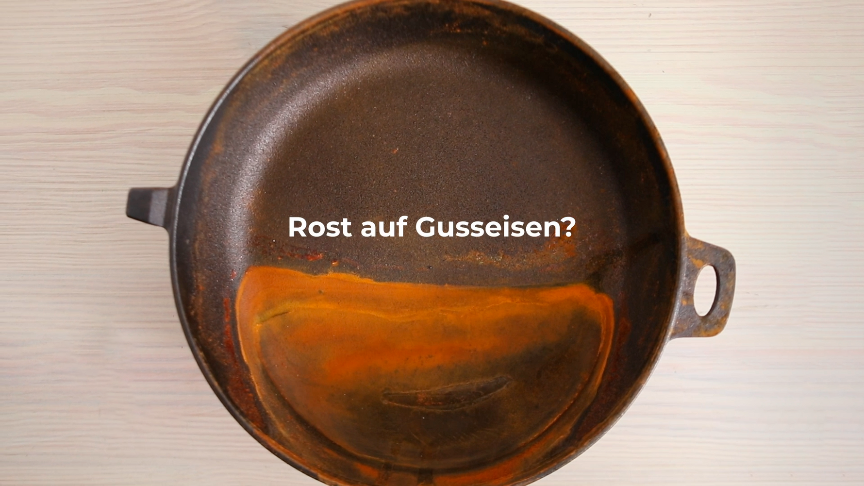 Rost auf der Gusseisenpfanne? Kein Problem – so retten Sie sie in 4 Schritten