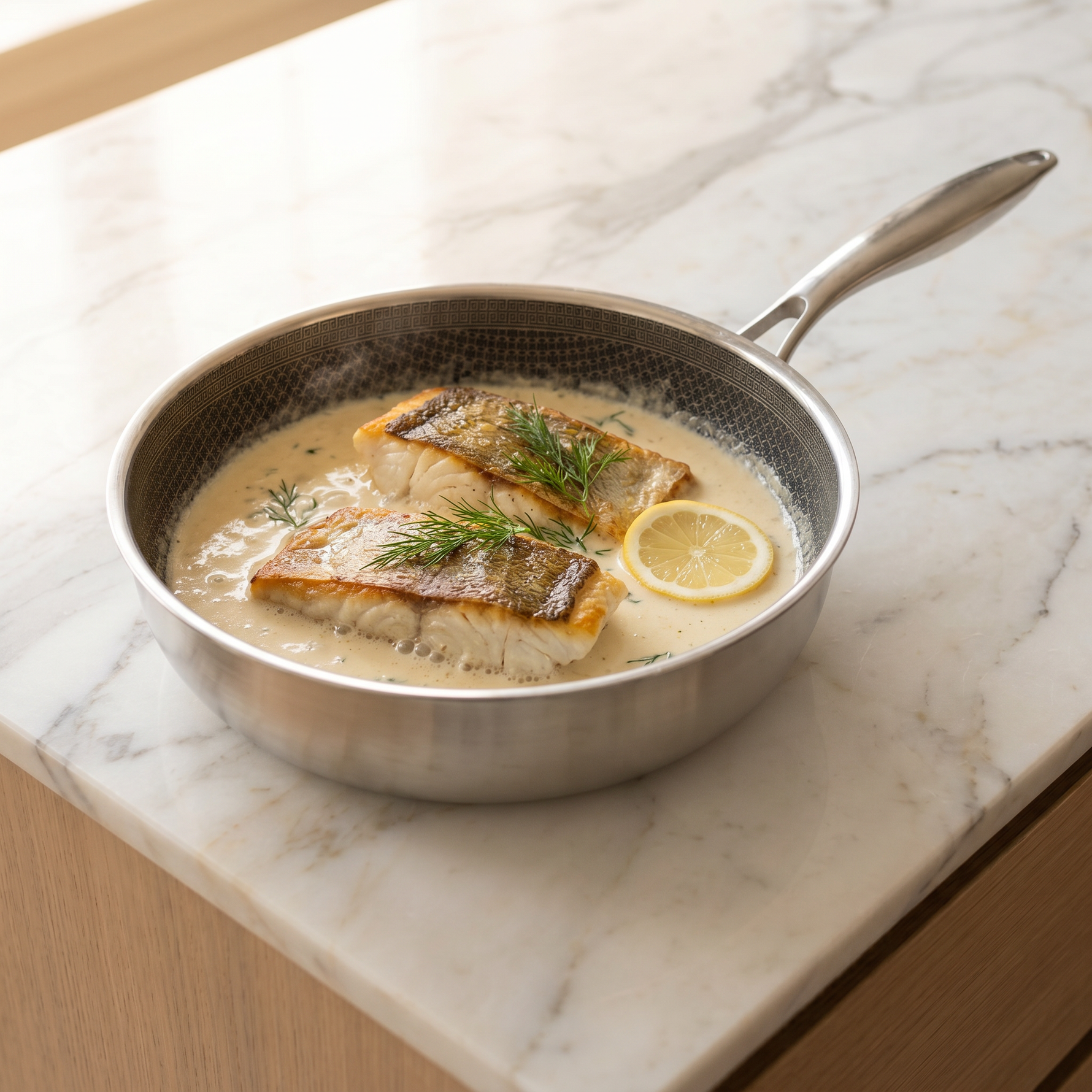 Zanderfilet in Weißweinsoße – Zart & elegant