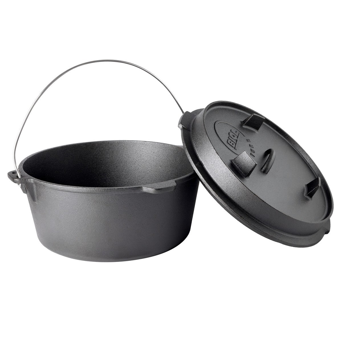 Dutch Oven cast iron fire pot – versatile for kitchen and outdoor, pre-seasoned