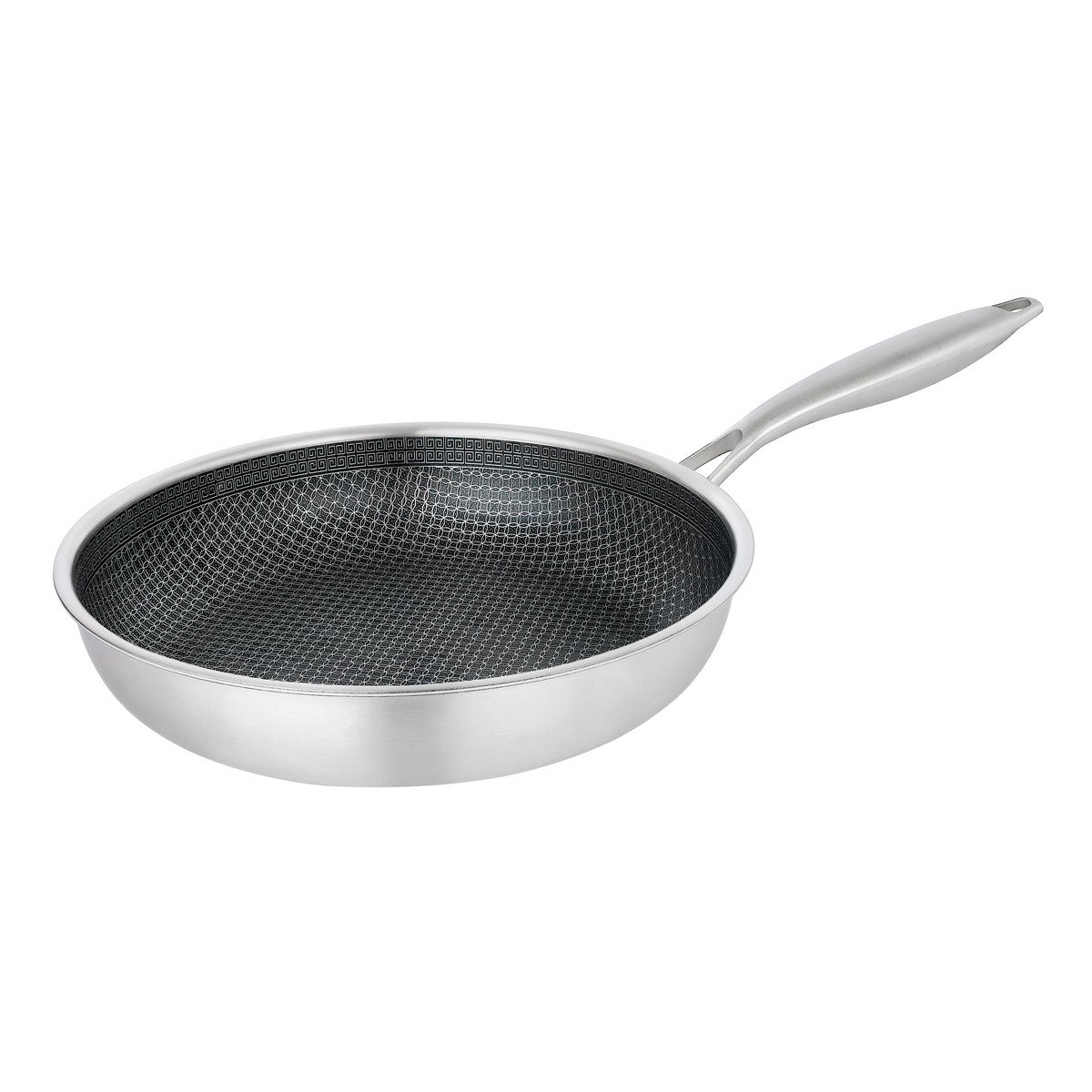Stainless Steel Frying Pan 18/10 – 3-Ply Multi-Layer Construction, Non-Stick Coating, Detachable Handle