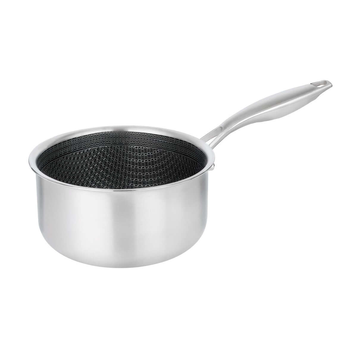 Stainless Steel Saucepan 2.2L – Non-stick, Induction-ready