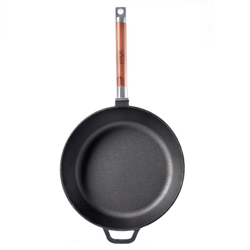 Cast Iron Frying Pan – with detachable wooden handle