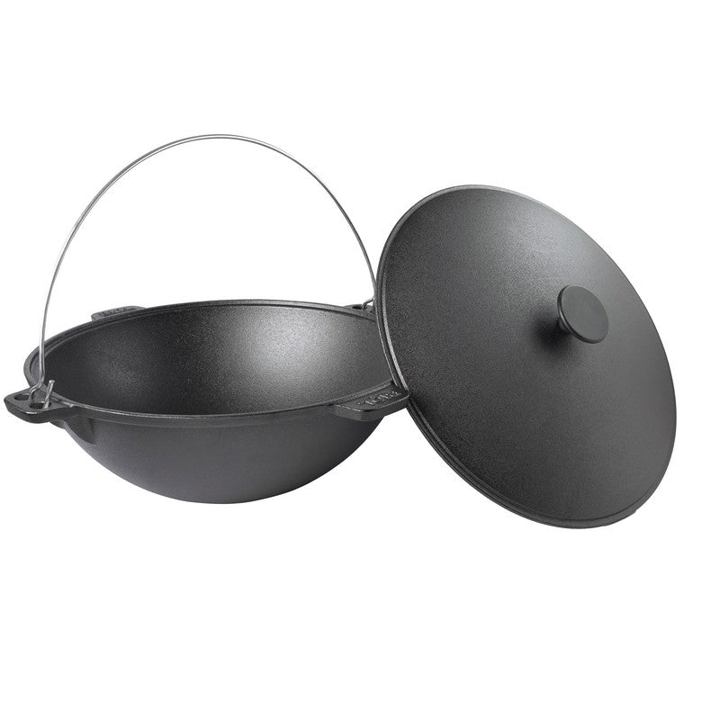 Traditional Cast Iron Kazan – with Lid and Bail Handle